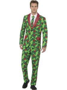 adult stand out holly berry suit 44902