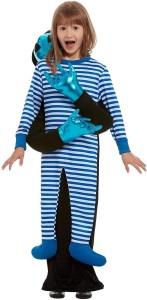 Alien Abduction Costume Blue with All In One