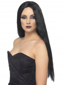 Black 61cm Witch Wig