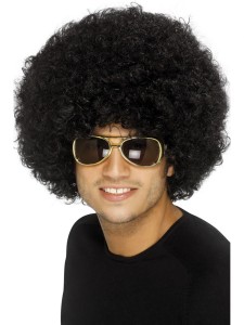 Black 70s Funky Afro Wig