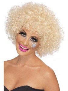 Blonde 70s Funky Afro Wig