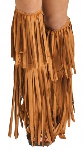 Hippie Suede Fringe Boot Covers Adult