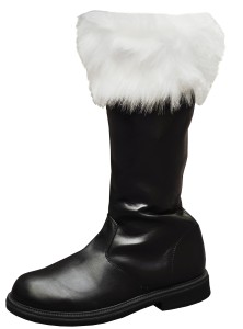 Santa Boot With Fur Cuff