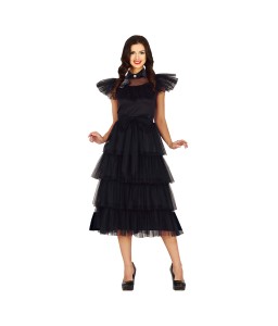 black ballroom dress costume