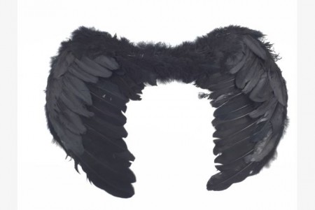 Angel wing black 38x42cm