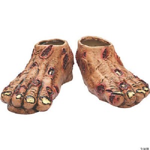 flesh zombie feet