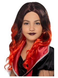 kids witch wig red