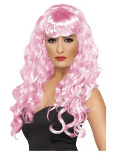 siren pink wig