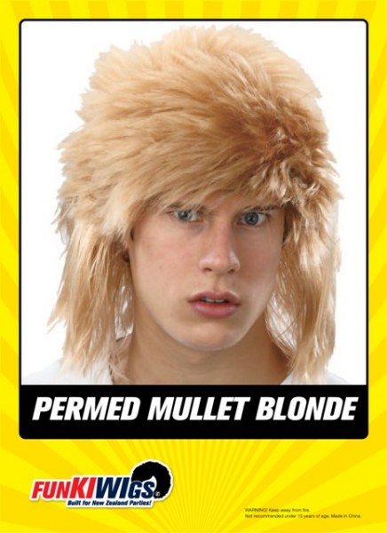 Permed Mullet Blonde 80s Wig Party Online