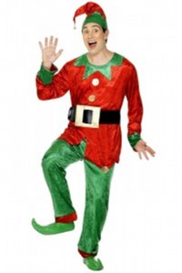 smf 31781 christmas elf men s fancy dress costume 700