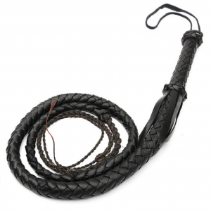6 Foot Whip Leather Look