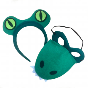 Animal Headband Mask Set Alligator