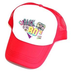 BASEBALL CAP 80S RED