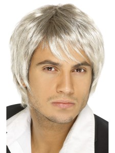 Blonde and Brown Boy Band Wig
