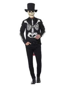 Day of the Dead Senor Skeleton Costume Black