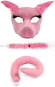 Deluxe Adult Animal Mask Pig