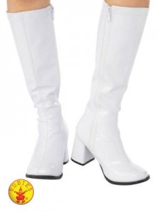 GO GO BOOTS WHITE ADULT