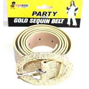 GOLD SEQUIN BELT