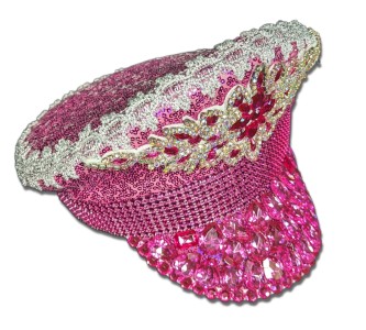 Jeweled Festival Hat Pink