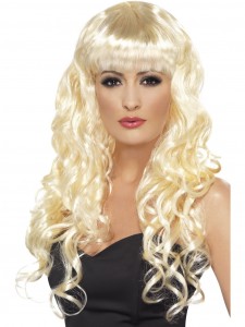 Long Curly Blonde Siren Wig