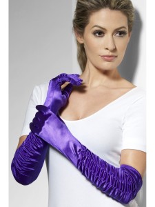 Long Purple Temptress Gloves