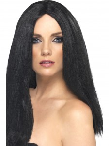 Long Stright Black Star Style Wig