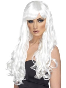 Long White Desire Wig