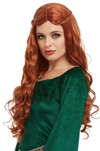 Medieval Princess Wig Women Auburn