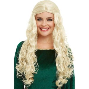 Medieval dragon goddess wig adult blonde