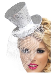 Mini Top Hat Silver