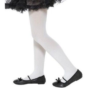 Opaque Tights Childs White Age 6 12
