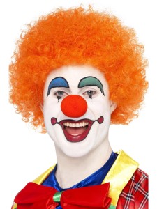 Orange Crazy Clown Wig