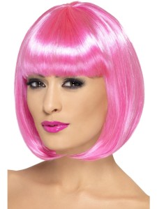 Pink Short Bob Partyrama Wig