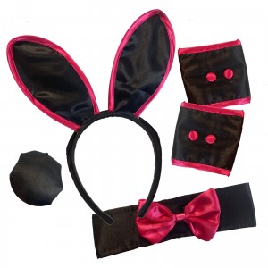 Playboy Bunny Set Ears Cuffs Collar amp Tail