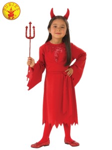 RED DEVIL GIRLS COSTUME CHILD