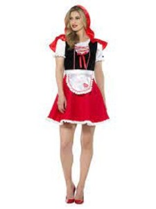 Red Riding Hood Lady Costume Red