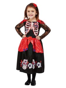 Toddler Day of the Dead Costume Black