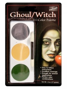 Tri Colour Make up Palette Ghoul Witch Carded