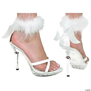 White High Heel Sexy Angel Shoes