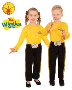 YELLOW WIGGLE DELUXE PANTS COSTUME CHILD