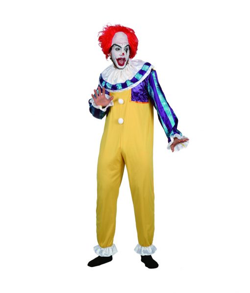 Pennywise Stephen King IT Evil Clown Circus Costume Movie Halloween ...