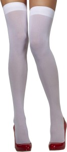 opaque white hold ups