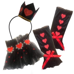 queen of hearts accessory set
